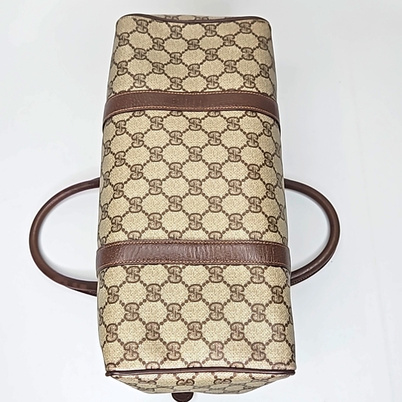 Authentic Gucci Monogram Classic Satchel Vintage Handbag Purse Authentic - Picture 13 of 17